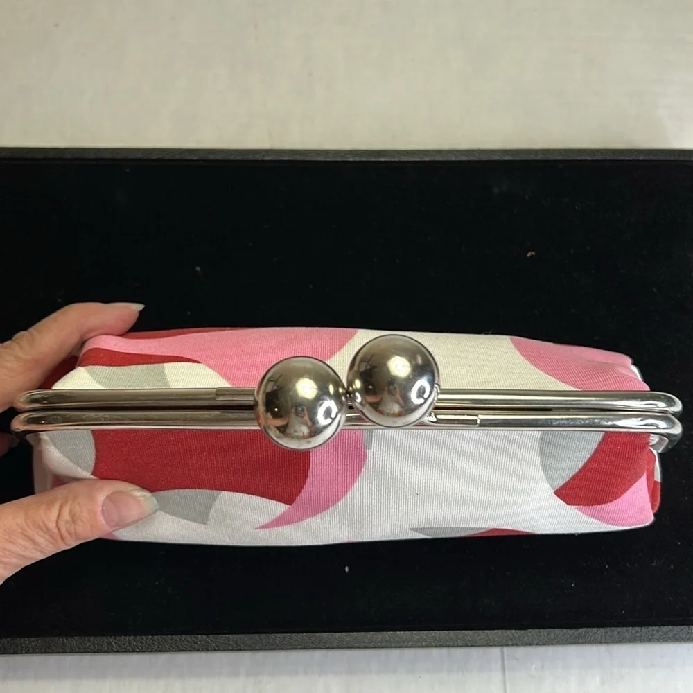 VINTAGE 2000’S CLUTCH /PURSE /MAKE UP CASE CHRISTINA AGUILERA GEOMETRIC CLUTCH